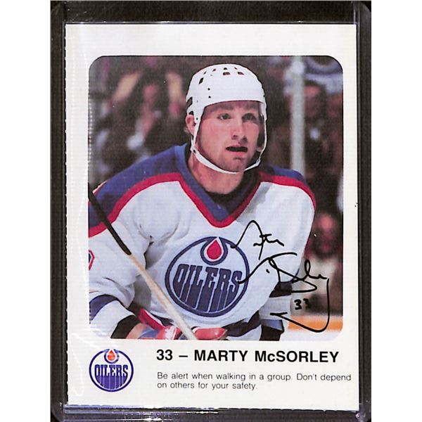 1986-87 Oilers Red Rooster #33 Marty McSorley