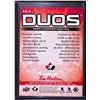 Image 2 : 2025-26 Upper Deck Tim Hortons Team Canada Duos #CO8 Darcy Kuemper/Adin Hill