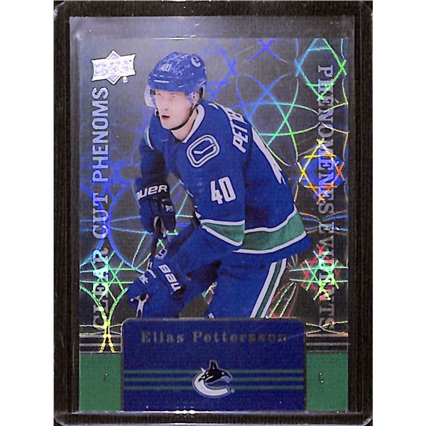 2019-20 Upper Deck Tim Hortons Clear Cut Phenoms #CC10 Elias Pettersson