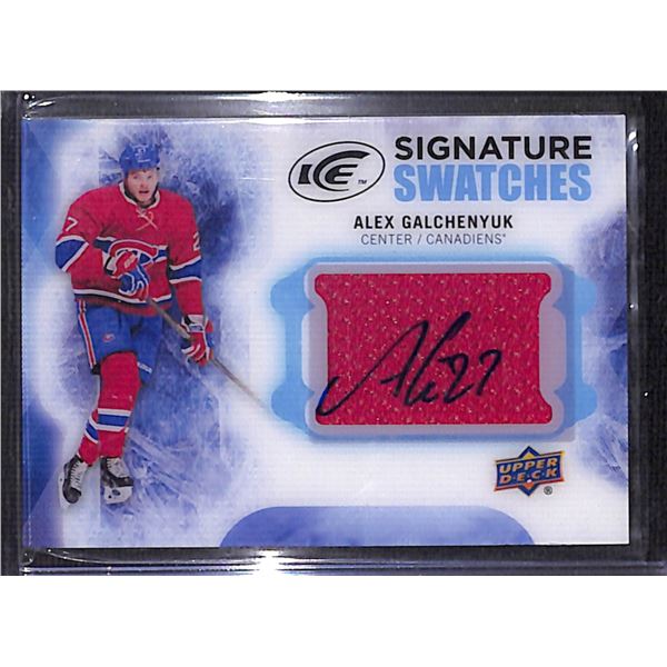 2016-17 Upper Deck Ice Signature Swatches #SSAG Alex Galchenyuk