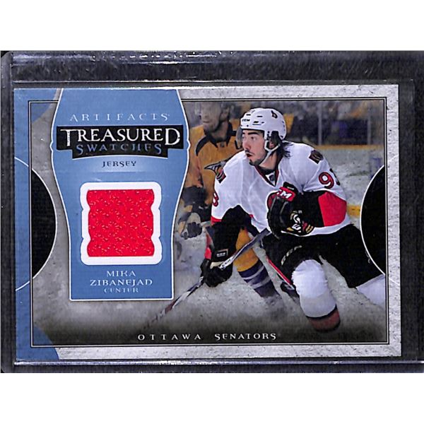 2015-16 Artifacts Treasured Swatches Jerseys Blue #TSMZ Mika Zibanejad