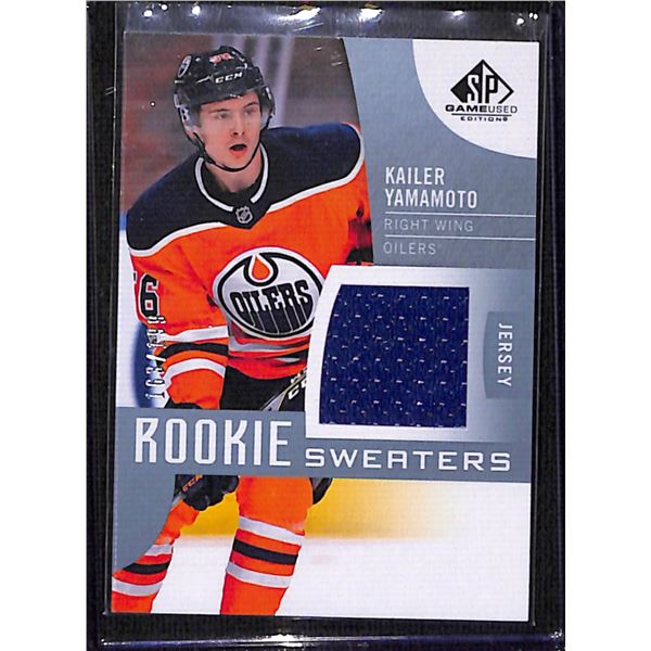2017-18 SP Game Used Rookie Sweaters #RSKY Kailer Yamamoto 163/199