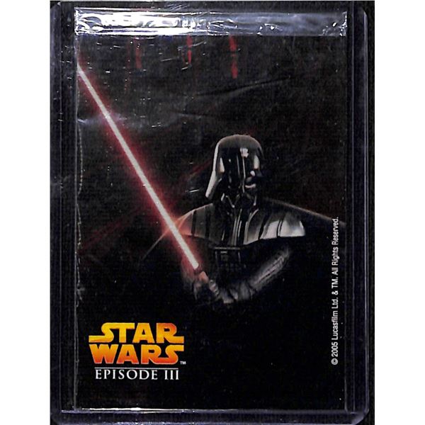 2005 Star Wars Episode III Energizer Darth Vader Card Factory Sealed