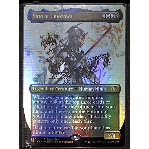 Magic the Gathering Satoru Umezawa FOIL Borderless Kamigawa Neon Dynasty