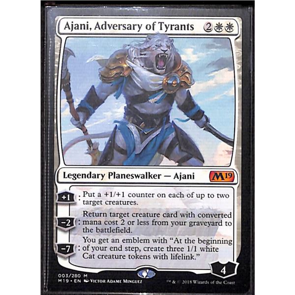 Magic the Gathering Ajani, Adversary of Tyrants Core Set 2019