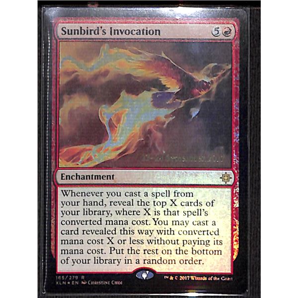 Magic the Gathering Sunbird's Invocation FOIL Date Stamped Ixalan