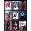 Image 1 : Lot of 9 Various Hockey Inserts or Rookie Cards Various Teams & Players