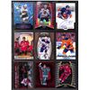 Image 1 : Lot of 9 Various Hockey Inserts or Rookie Cards Various Teams & Players
