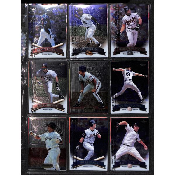 Lot of 18 Various Bowman's Best & Topps Finest Baseball Collector Cards
