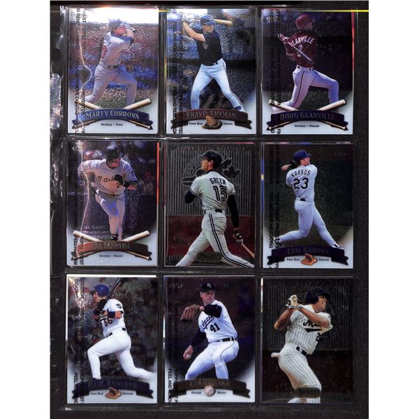 Lot of 18 Various Bowman's Best & Topps Finest Baseball Collector Cards