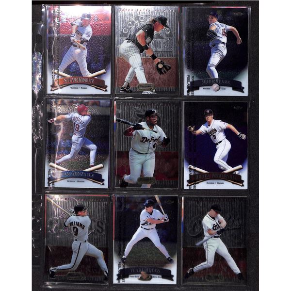 Lot of 18 Various Bowman's Best & Topps Finest Baseball Collector Cards