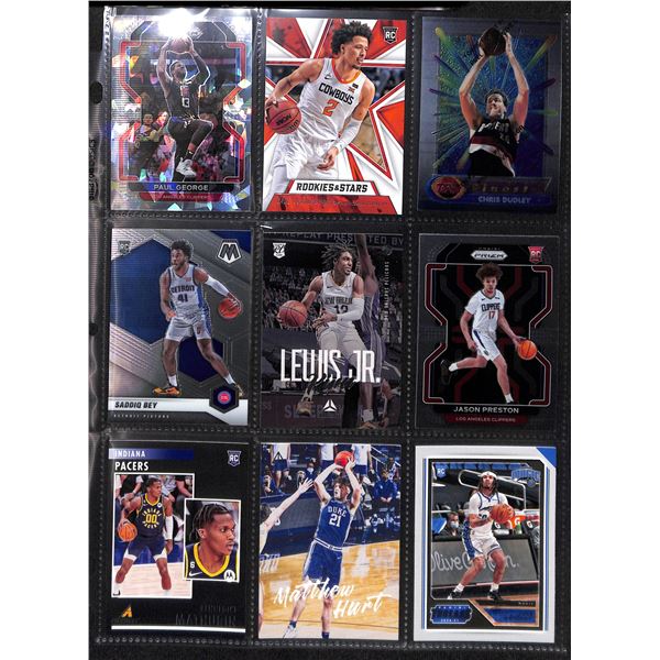 Lot of 9 Various Basketball Inserts and Rookie Collector Cards