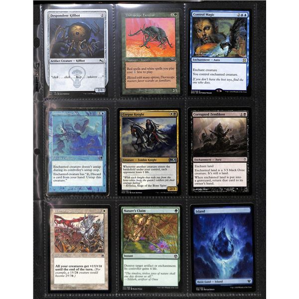 Lot Of 9 Various Magic The Gathering Cards Various Sets & Colors