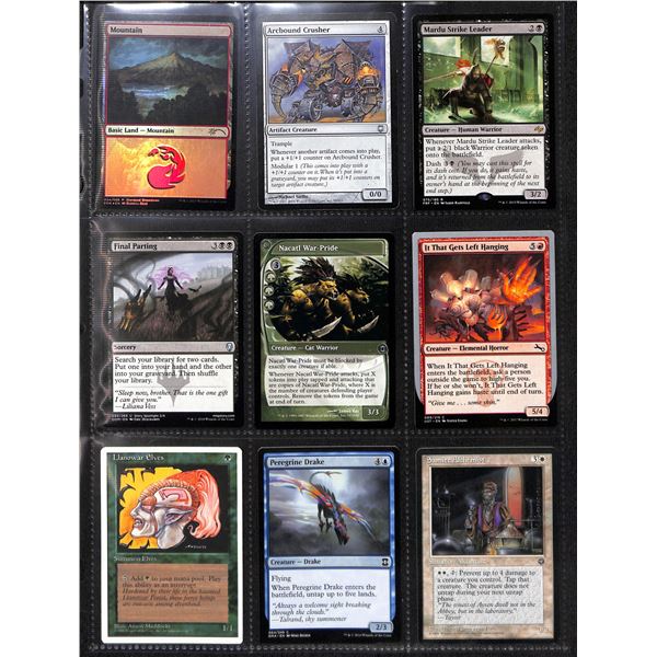 Lot Of 9 Various Magic The Gathering Cards Various Sets & Colors