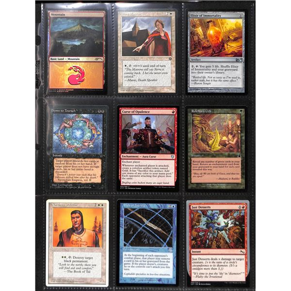 Lot Of 9 Various Magic The Gathering Cards Various Sets & Colors