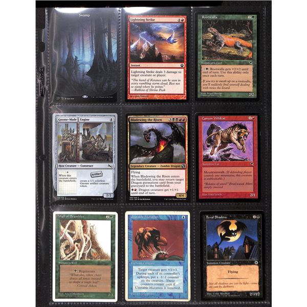 Lot Of 9 Various Magic The Gathering Cards Various Sets & Colors