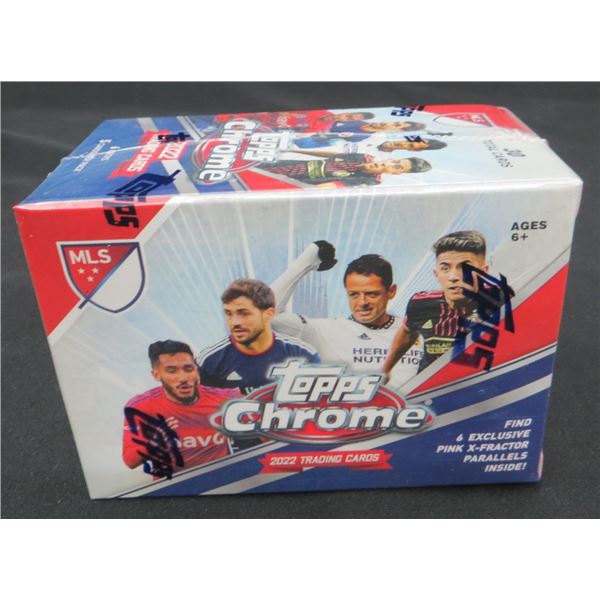 2022 Topps Chrome MLS Soccer Blaster Box Factory Sealed - 6 Packs