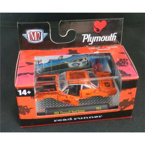 M2 Machines 1969 Plymouth Road Runner R94 1:64 Diecast Orange