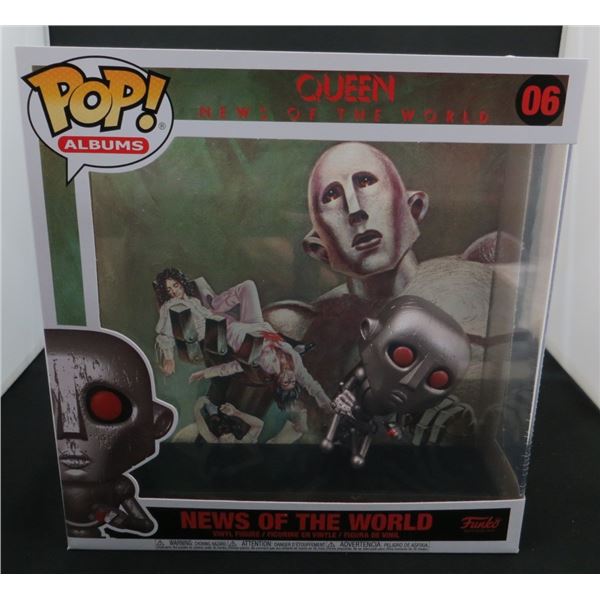 New Funko Pop Queen Album Cover with Case News of the World BV $50