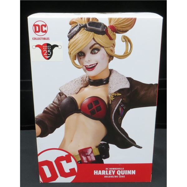 New DC Collectibles Bombshells Harley Quinn Deluxe Limited Edition Statue /5000 Retails $450+