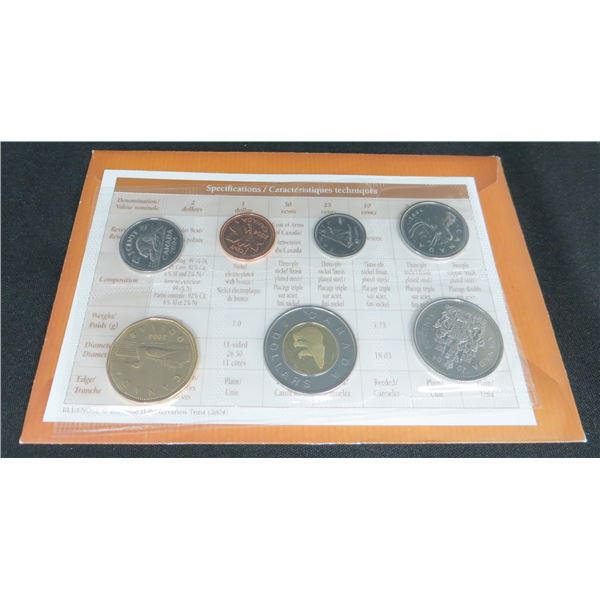 Royal Canadian Mint 2004 Uncirculated 7 Coin Collector Set
