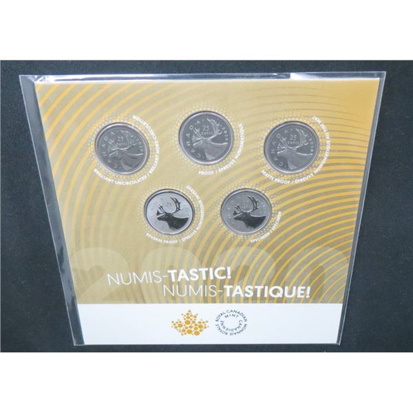 RCM 2020 25 Cent Quarter Numis-Tastic! 5-Coin Set