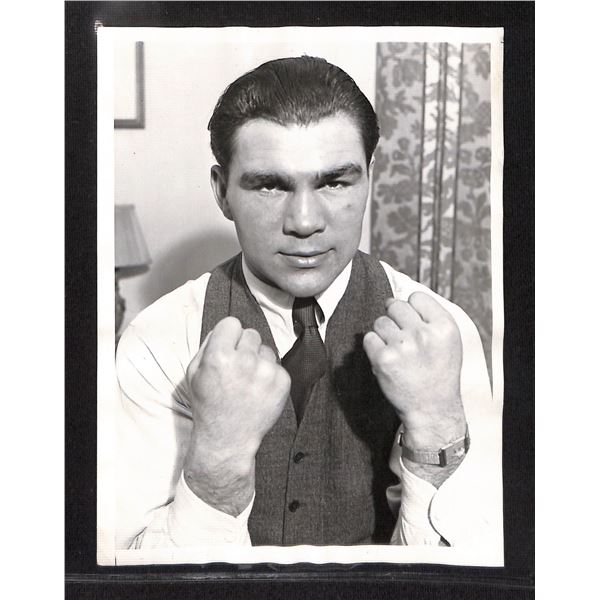 Vintage Original 6x8 Black & White Max Schmeling Boxing Photo