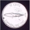 Image 1 : 1967 Canadian Silver 10 Cent Coin