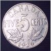 Image 1 : 1926 Canadian 5 Cent Coin
