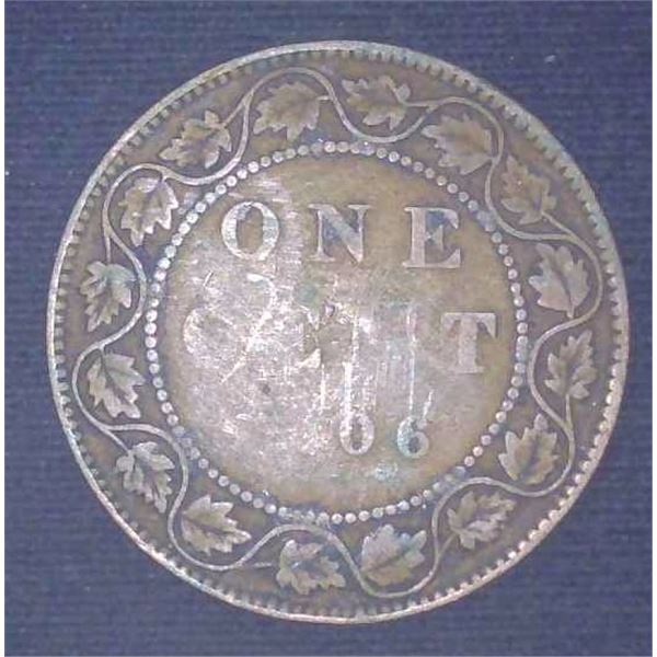 1906 Canadian Large Cent Penny 1 Cent Coin