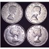 Image 2 : 4x Canadian Nickels 1956