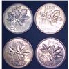 Image 1 : 4x Canadian Pennies 1963