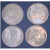 Image 2 : 4x USA Pennies 1957D