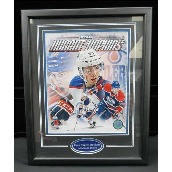Ryan Nugent-Hopkins AJ Sports 11x14 Framed Oilers Photo
