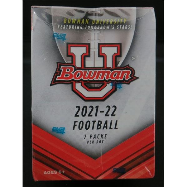 2021-22 Bowman U Football Blaster Box 7 Packs Per Box Factory Sealed