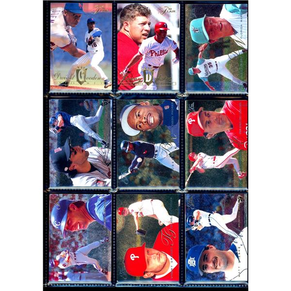 Lot of 18 Flair Premium Baseball Collector Cards