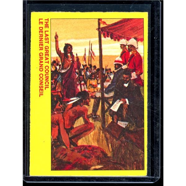 1973 O-Pee-Chee Royal Canadian Mounted Police Centennial #46 The Last Great Council
