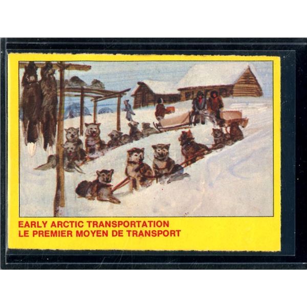 1973 O-Pee-Chee Royal Canadian Mounted Police Centennial #50 Early Arctic Transportation