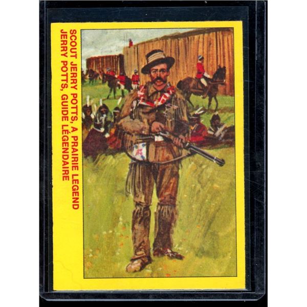 1973 O-Pee-Chee Royal Canadian Mounted Police Centennial #25 Scout Jerry Potts, a Prairie Legend