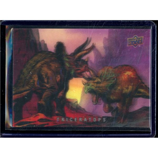 2015 Upper Deck Dinosaurs 3-D #24 Triceratops
