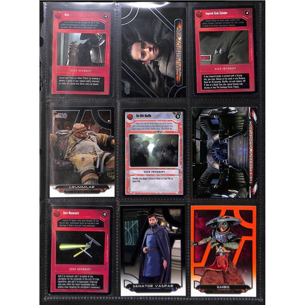 Lot of 9 Various Star Wars Collector Cards