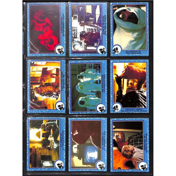 Lot of 9 Various E.T. Collector Cards