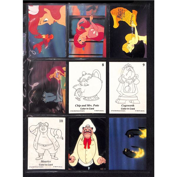 Lot of 9 Various Disney Collector Cards