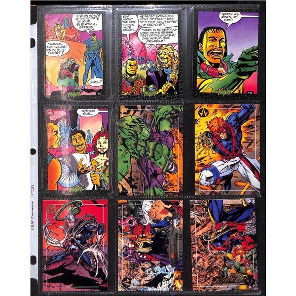 Lot Of 9 Various Comic Collector cards