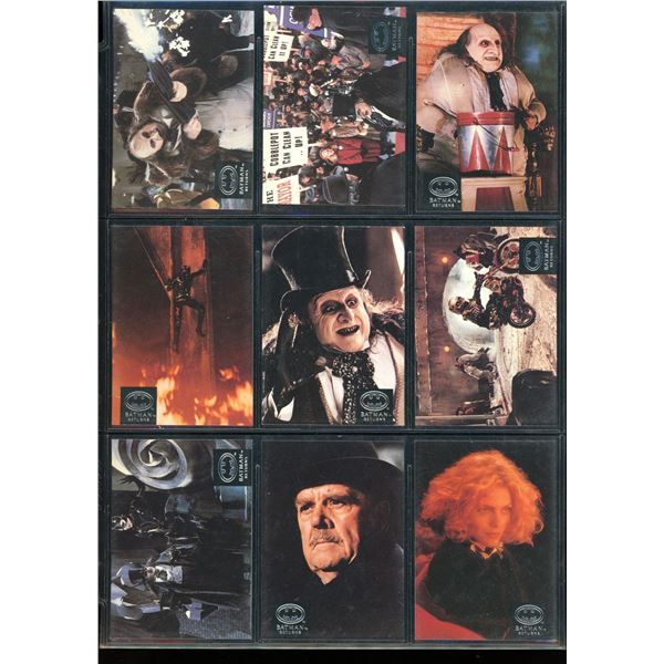Lot Of 9 Various Batman Collector Cards