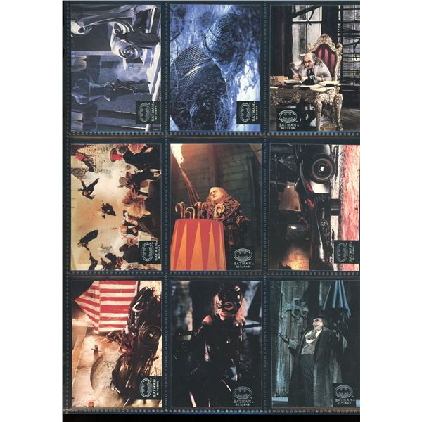 Lot Of 9 Various Batman Collector Cards