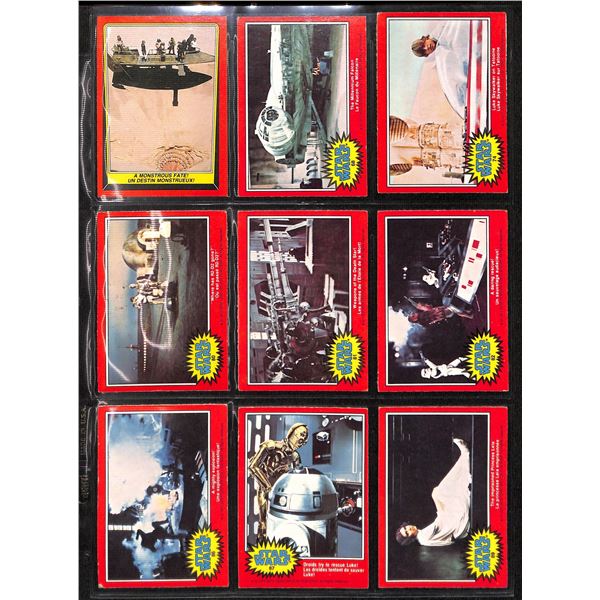 Lot of 9 Various Vintage Star Wars Collector Cards