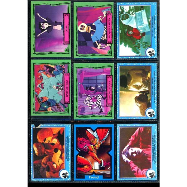 Lot of 9 Various Collector Cards Beetlejuice, E.T. & X-Force