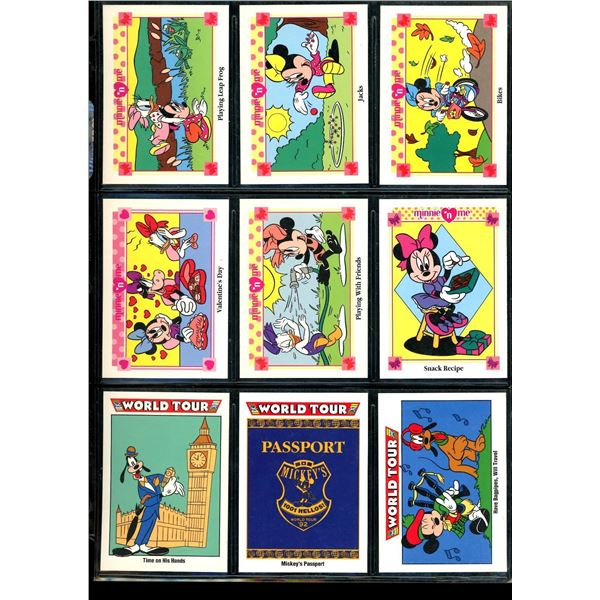 Lot Of 9 Various Disney Mickey & Minnie Collector Cards