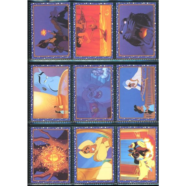 Lot Of 9 Various Disney Aladdin Collector Cards